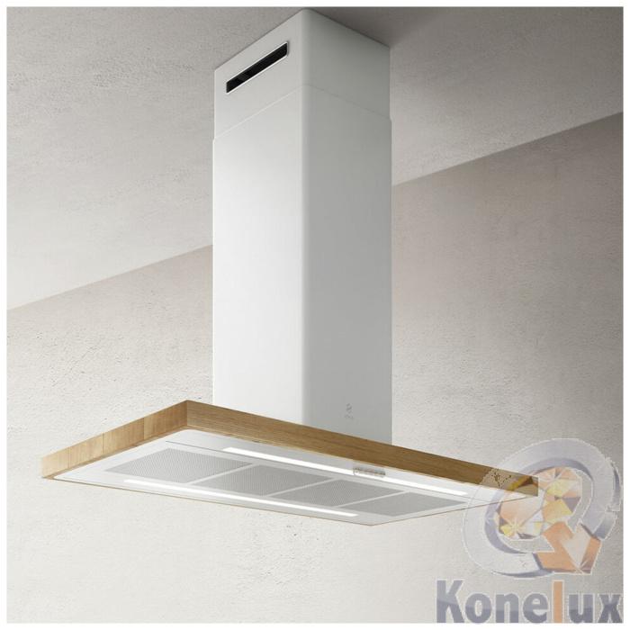 Elica BIO ISLAND WHA120X58 ROVERE - Konelux