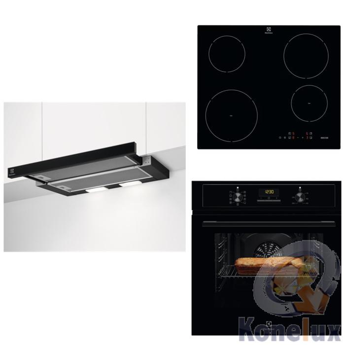 Electrolux Musta kodinkonepaketti LFP326FB EOF3H50BK EIT60420C  - Konelux